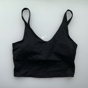 Black tank top with built in bra